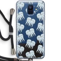 Octopussen: Samsung Galaxy A6 (2018) Transparant Hoesje met koord