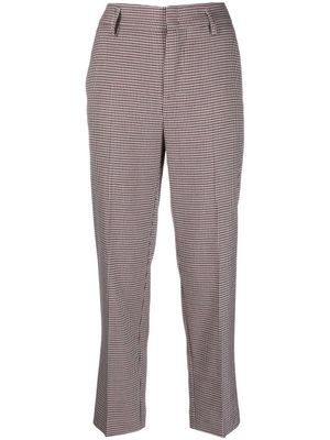 Merci pantalon de tailleur à motif pied-de-poule - Bleu