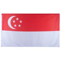 Singapore Nationale Vlag (90x150cm) - thumbnail