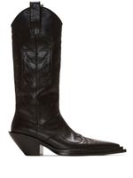 Balmain bottines Dan Patchwork 65 mm - Noir - thumbnail