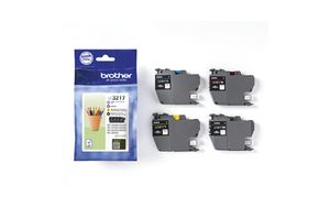 Brother LC-3217VAL inktcartridge 4 stuk(s) Origineel Zwart, Cyaan, Magenta, Geel