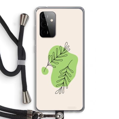 Beleaf in you: Samsung Galaxy A72 5G Transparant Hoesje met koord