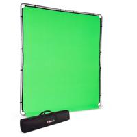 Manfrotto EzyFrame achtergrond 2 x 2,3m Chroma Key groen Manfrotto EzyFrame achtergrond 2 x 2,3m Chroma Key groen