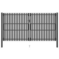 Poort 4x2,5 m staal antraciet