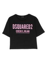 DSQUARED2 KIDS t-shirt en coton à logo imprimé - Noir