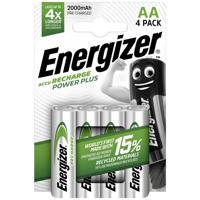 Energizer Power Plus HR06 Oplaadbare AA batterij (penlite) NiMH 2000 mAh 1.2 V 4 stuk(s) Energizer Power Plus HR06 Oplaadbare AA batterij (penlite) NiMH 2000 mAh 1.2 V 4 stuk(s)