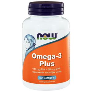 NOW Omega-3 Plus 360 mg EPA 240 mg DHA (60 softgels)