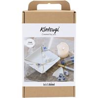 Creativ Company Hobbyset kintsugi, schaal, blauw, goud, wit, 1 doos