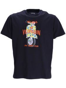 Vilebrequin t-shirt en coton à logo imprimé - Bleu