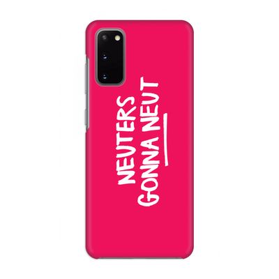 Neuters (roze): Volledig geprint Samsung Galaxy S20 Hoesje