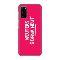 Neuters (roze): Volledig geprint Samsung Galaxy S20 Hoesje