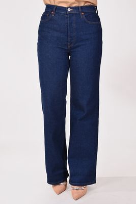 Re/Done jeans 70s Ultra High Rise Wide Leg 192-03WUHRSWL blauw