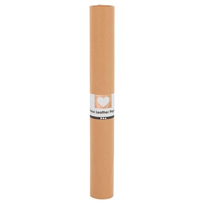 Creativ Company Faux leather papier lichtbruin, 1mtr.