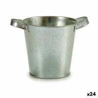 Kubus Zilverkleurig Zink 20 x 14 x 16,2 cm (24 Stuks)