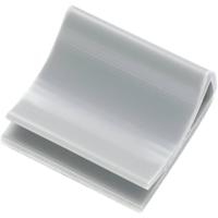 TRU COMPONENTS 130100-PVC-WH-D1 Bevestigingssokkel 1572127 Bundel-Ø (bereik) 6.70 mm (max) Met acrylaatlijm Grijs 1 stuk(s)