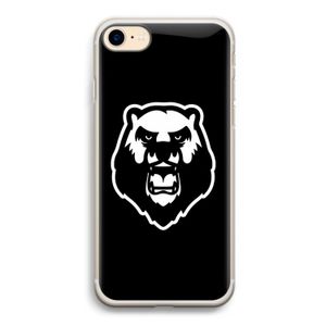 Angry Bear (black): iPhone 7 Transparant Hoesje