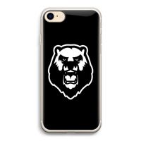 Angry Bear (black): iPhone 7 Transparant Hoesje