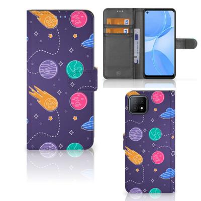 OPPO A73 5G | Wallet Case | met Pasjes | Space