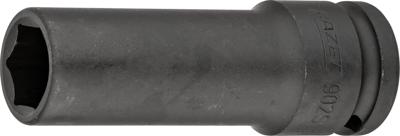 HAZET Krachtdopsleutel 902SLG-17 · 1/2 inch (12,5 mm) vierkant hol · Buiten-zeskant-tractieprofiel · SW 17 mm