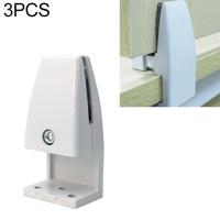 3 STKS L vorm aluminiumlegering Office Desktop scherm Fixing clip partitie clip (wit)