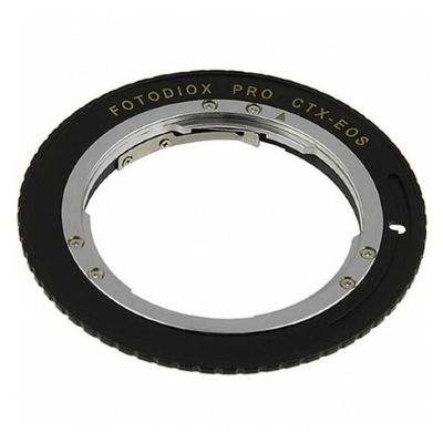 Fotodiox Pro Lens Mount Adapter Contax/Yashica (CY) SLR Lens to Canon EOS (EF, EF-S) Mount (with Generation v10 Focus Confirmation Chip) (CY-EOS-Pro-FC10)