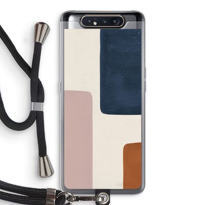 Geo #5: Samsung Galaxy A80 Transparant Hoesje met koord