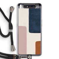 Geo #5: Samsung Galaxy A80 Transparant Hoesje met koord