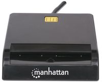 Manhattan 102049 Binnen USB 2.0 Zwart smart card reader - thumbnail