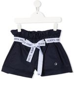 Alberta Ferretti Kids short à logo - Bleu Alberta Ferretti Kids short à logo - Bleu