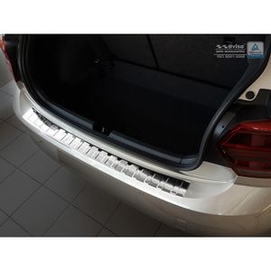 RVS Bumper beschermer passend voor Volkswagen Polo VI 5-deurs 2017- 'Ribs' AV235207
