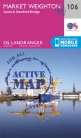 Wandelkaart - Topografische kaart 106 Landranger Active Market Weighton / Goole | Ordnance Survey