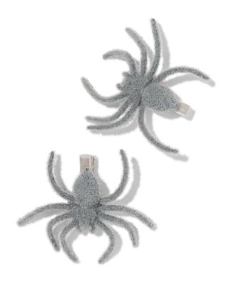 HEMA Haarclips Spinnen - 2 Stuks (grijs)