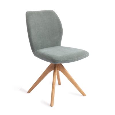 Jesper Home Eetkamerstoel 'Ikata' Revolve Oak Natural, kleur Breezy Blue