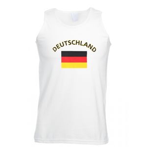 Witte heren tanktop Duitsland  2XL  -