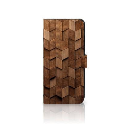 Book Style Case voor Xiaomi Redmi Note 12 4G Wooden Cubes