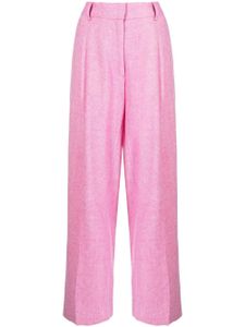 Mira Mikati pantalon plissé à taille haute - Rose