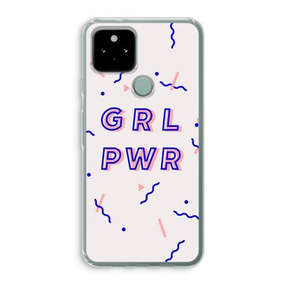 GRL PWR: Google Pixel 5 Transparant Hoesje