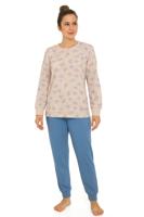 Tenderness dames pyjama Tricot lange mouw - Beige