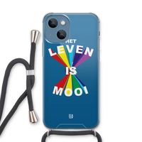 Het Leven Is Mooi: iPhone 13 Transparant Hoesje met koord