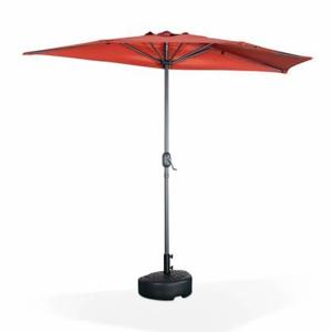 sweeek - Halve parasol voor balkon 2,5m met centrale mast