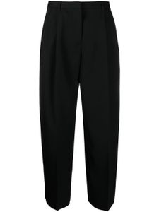 Jil Sander pantalon de tailleur à design plissé - Noir