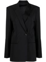 Helmut Lang blazer ample à boutonnière croisée - Noir