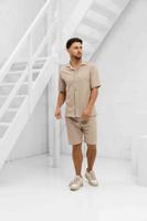 Croyez Ribbed Zomerset Heren Beige - Maat M - Kleur: Beige | Soccerfanshop