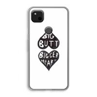 Big butt bigger heart: Google Pixel 4a Transparant Hoesje
