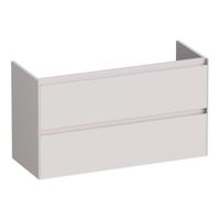 Brauer Inspire - Onderkast Ondiep - 100 cm - met 2 Softclose Lades Greeploos en 1 Sifon Uitsparing - Mat Zand