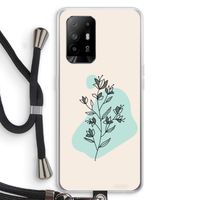 Violets are blue: Oppo A95 5G Transparant Hoesje met koord