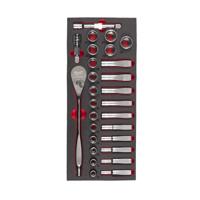 Milwaukee TOOLGUARD™ Foam inlay doppenset 1/2" 28-delig - 4932479826