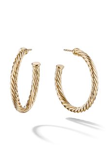 David Yurman boucles d'oreilles Cablespira en or 18ct