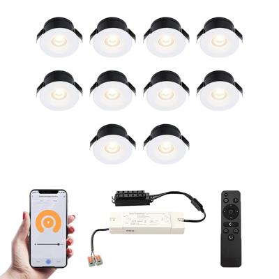 Set van 10 Cadiz Smart LED Mini Inbouwspots - Veranda spots - 12V 3W 200lm - Dimbaar - Wifi & Bluetooth - 2700K - IP44 waterdicht - Wit Set van 10 Cadiz Smart LED Mini Inbouwspots - Veranda spots - 12V 3W 200lm - Dimbaar - Wifi & Bluetooth - 2700K - IP44 waterdicht - Wit