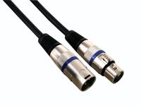 Xlr-kabel xlr mannelijk naar xlr vrouwelijk 10 m zwart - Velleman